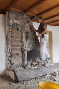 abbruch mitarbeiter 4 kamin